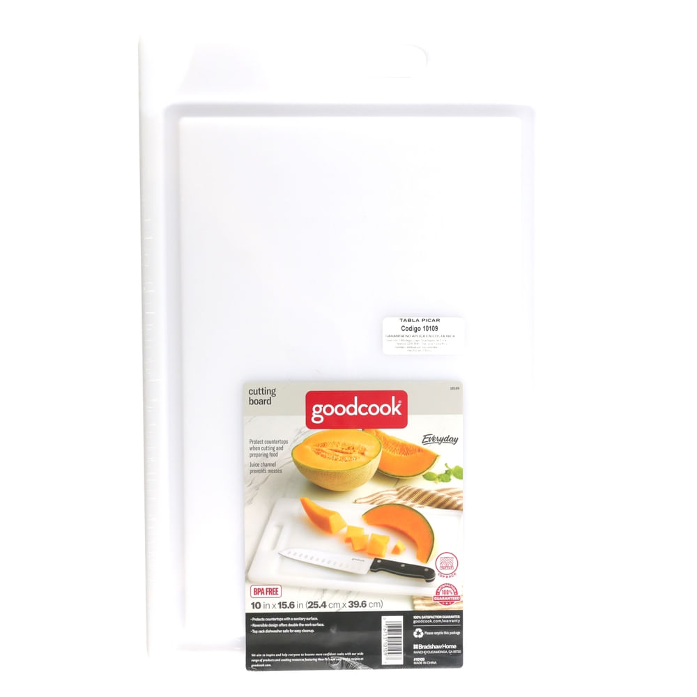 Tabla Picar Plastica Blanca 10 X 15 5