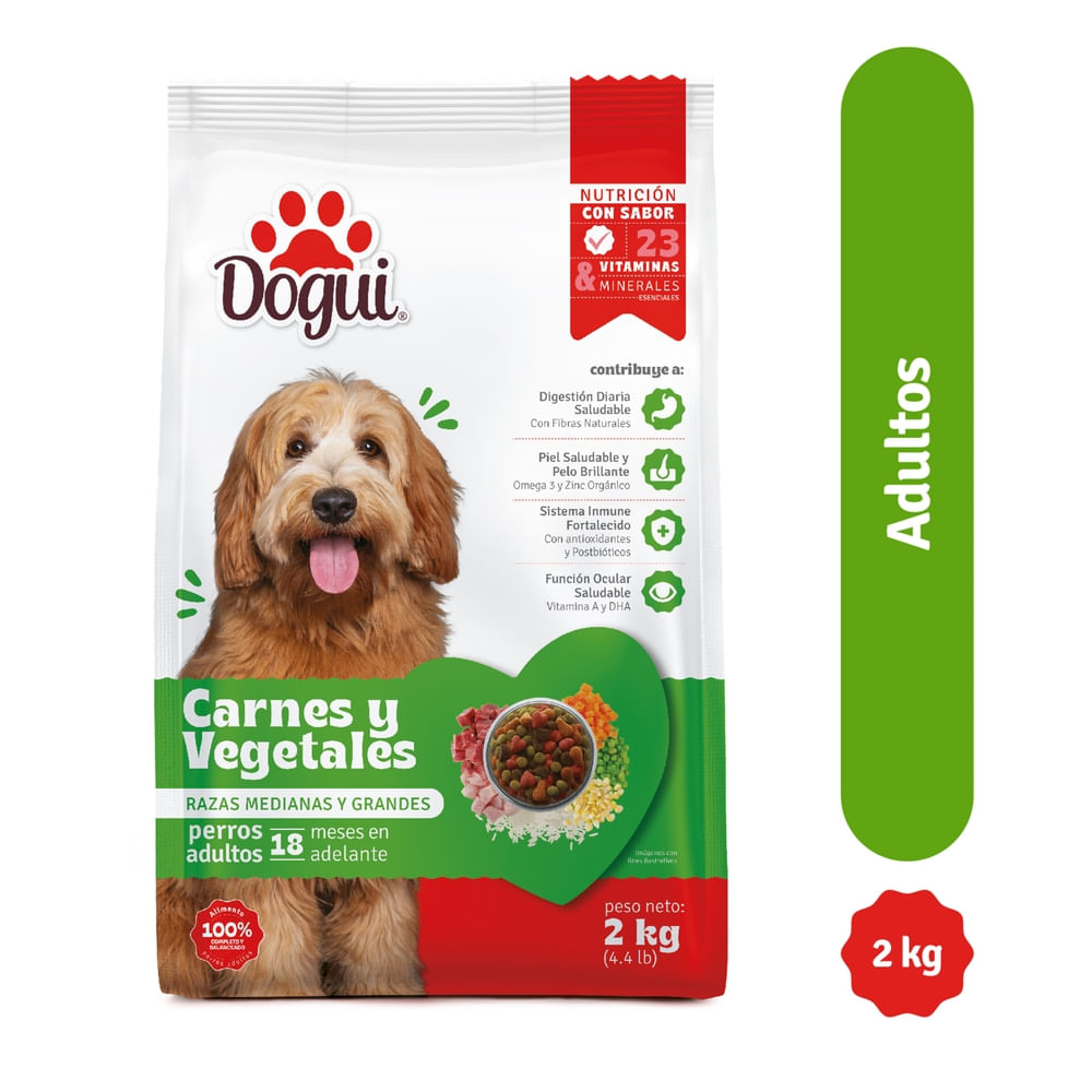Comida Dogui perro adulto Carne Vegetales - 2000 g