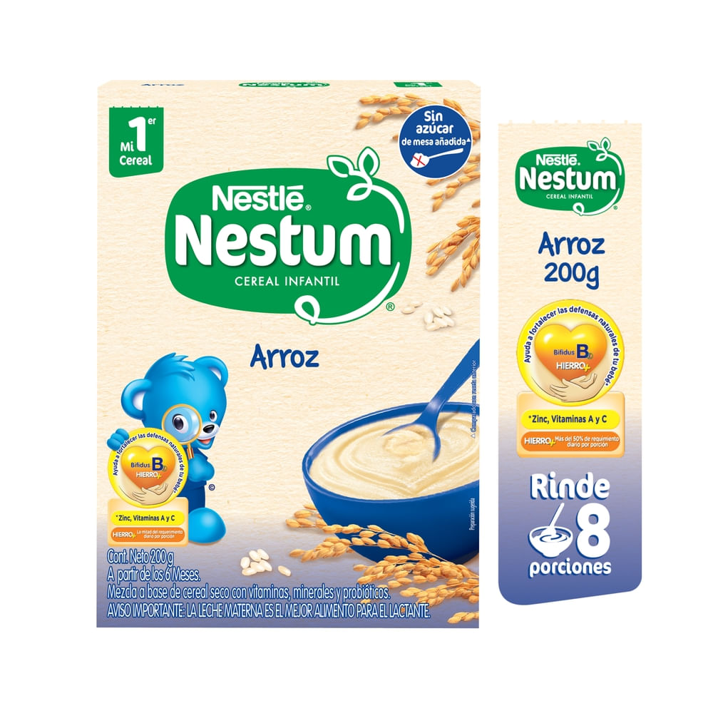 Cereal para bebé Nestlé® Nestum® Arroz Caja - 200 g