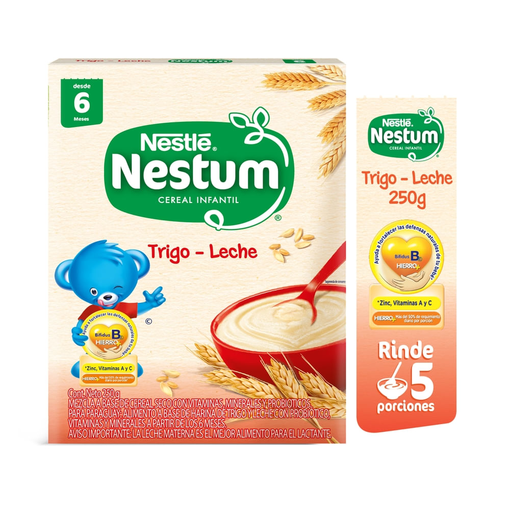 Cereal para bebé Nestlé® Nestum® Trigo con Leche Caja - 250 g