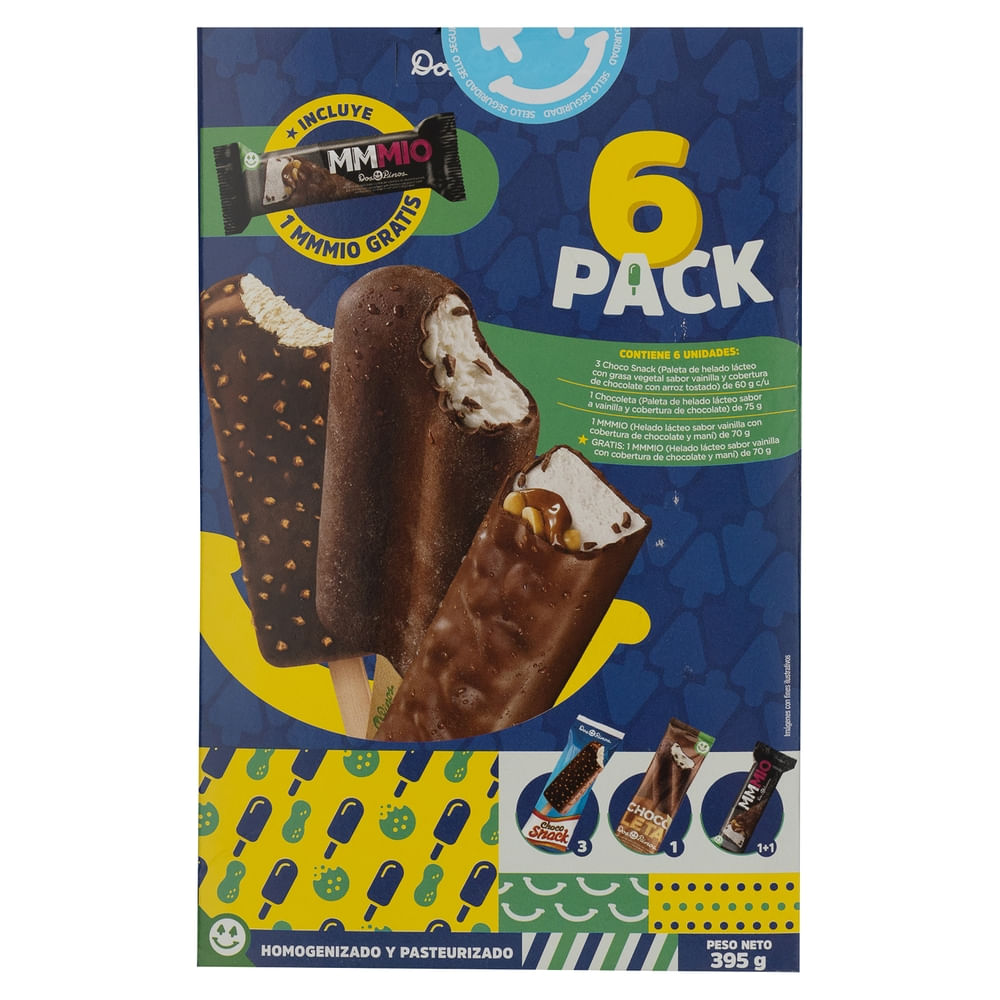 Helados Dos Pinos surtidos 6 pack - 395 g