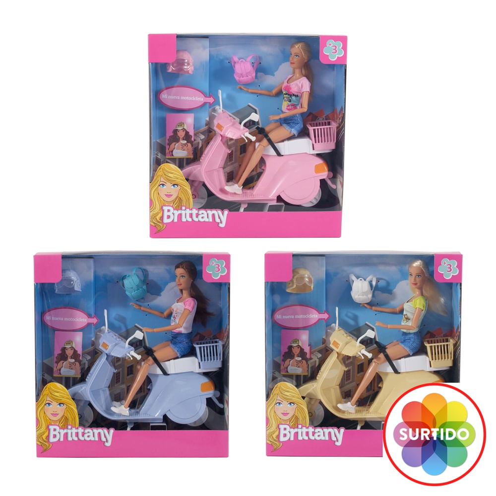 Muñeca Brittany  Collection con scooter surtidos