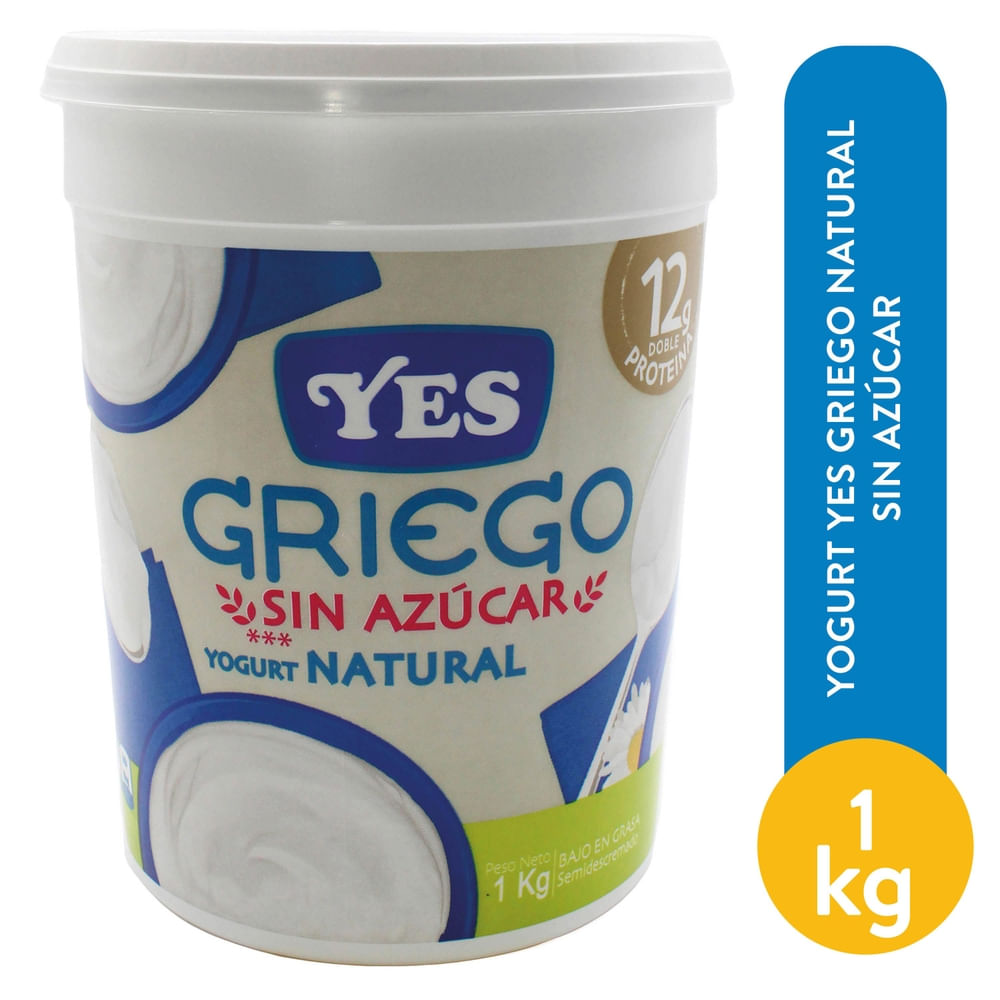 Yogurt Griego YES sin azúcar añadidos - 1 kg