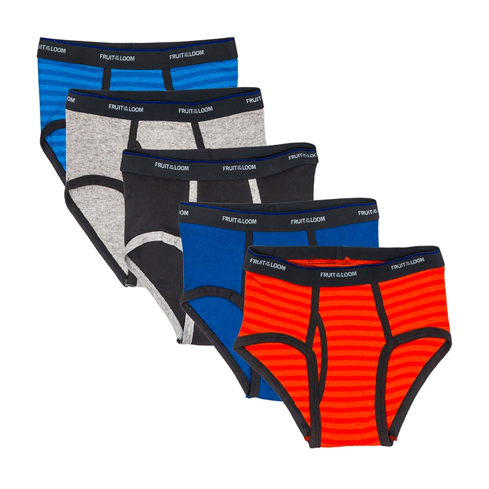 5 Pack Calzoncillo de Niño Fruit of the Loom Color Azul