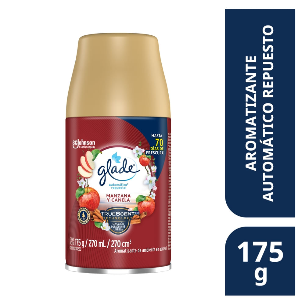 Repuesto Glade Aromatizante Automatico Manzana Y Canela - 270ml