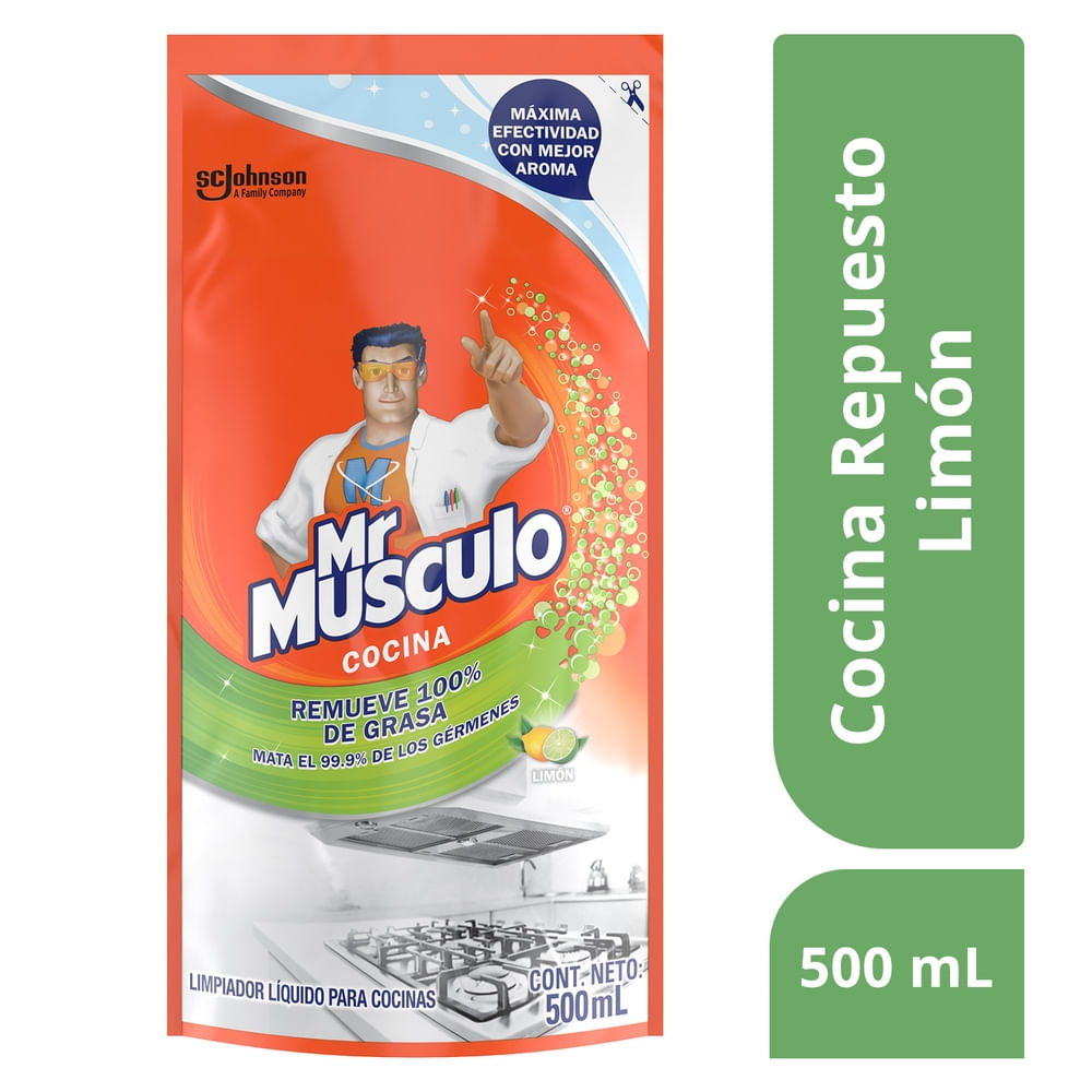 Limpiador Cocina Mr Musculo Antigrasa Limon Repuesto - 500ml