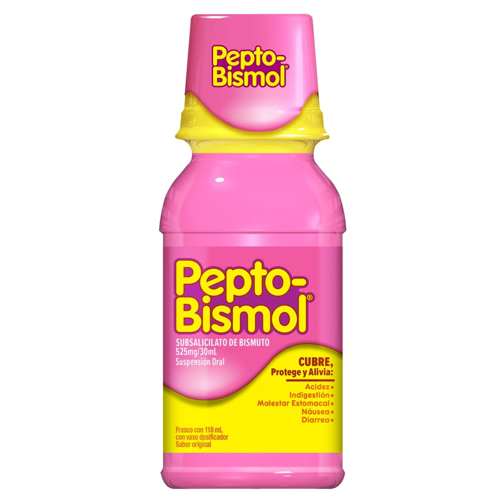 Suspensión Pepto Bismol Sabor Original - 118 ml-Precio indicado por antiacido liquidos