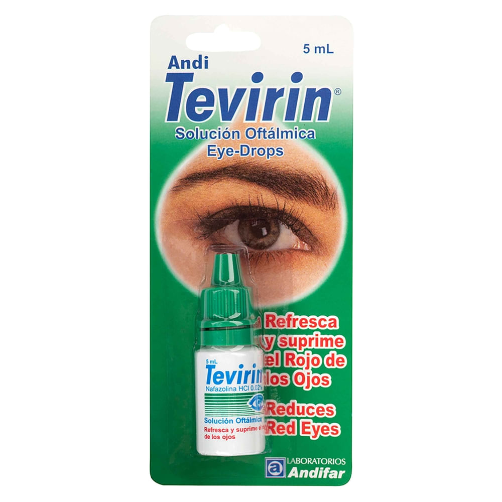 Tevirin Andifar Gotas Oftalmicas 5Ml-Precio indicado por gotas oftalmicas