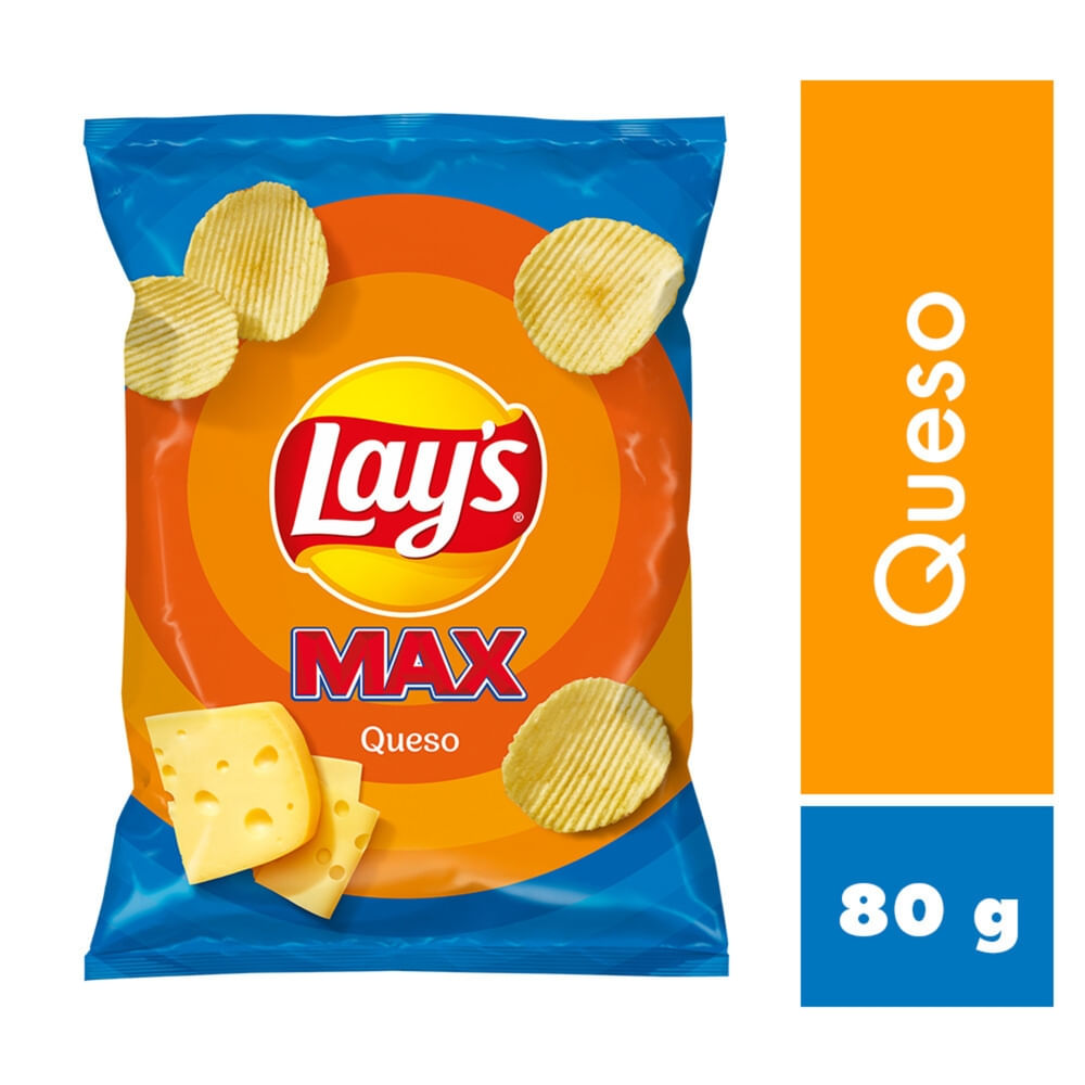 Snack Lays Max Queso Papa - 80 g