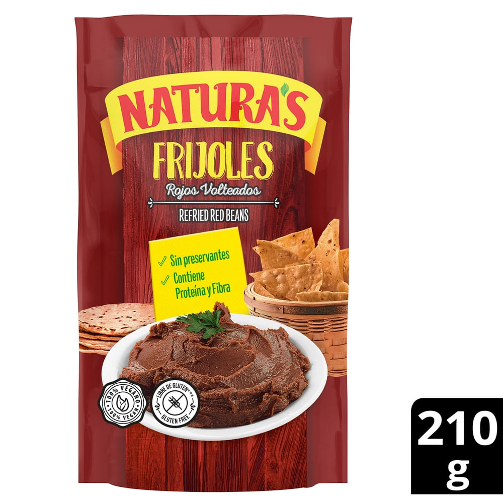 Frijoles Naturas Rojos volteados - 210 g