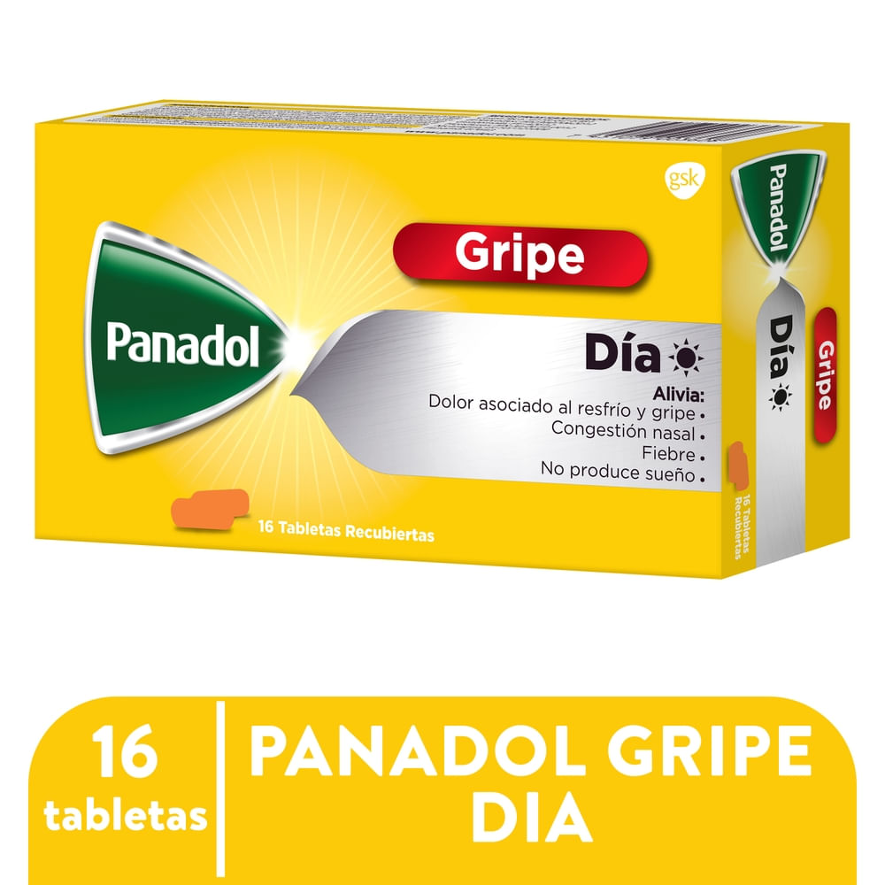 Panadol gripe día caja 16 tabletas - Precio indicado por caja