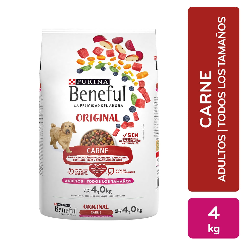 Alimento seco Purina Beneful para perro adulto sabor carne - 4 kg