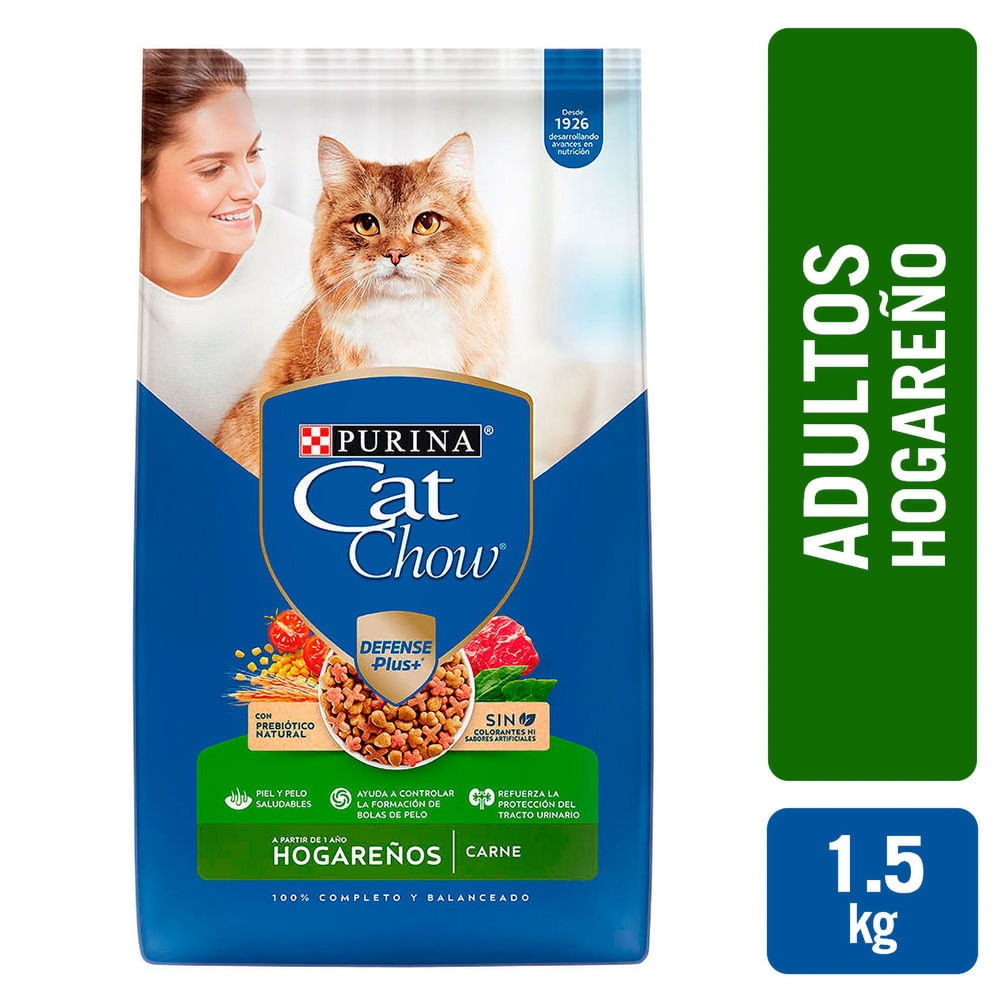 Comida para gatos Purina Cat Chow adulto hogareños 1.5 kg