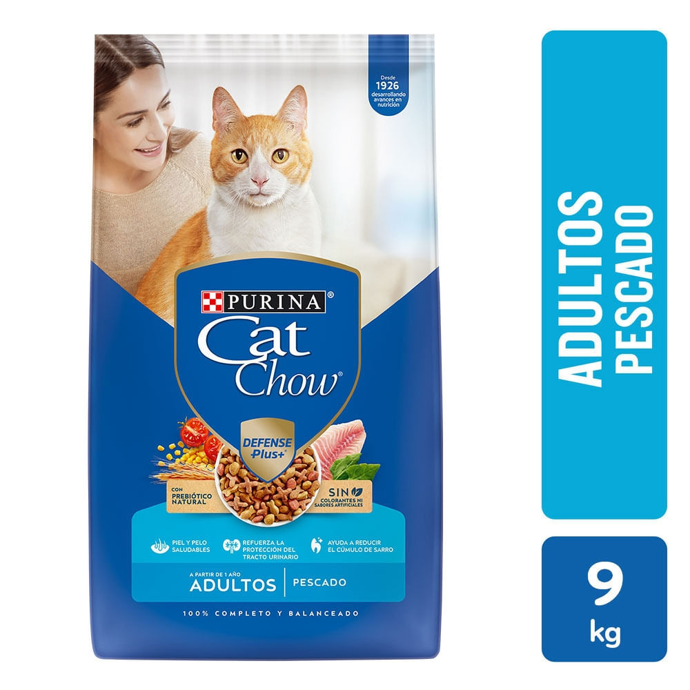 Comida para gatos Purina Cat Chow adulto pescado 9 kg
