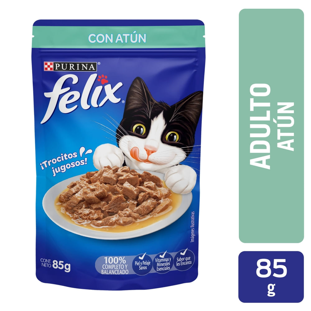 Alimento húmedo para Gatos Felix atún en salsa - 85 g