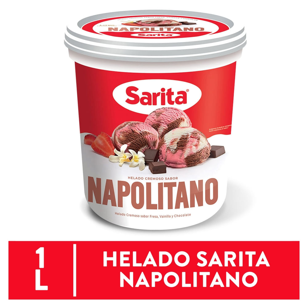 Helado Sarita Napolitano 1 litro