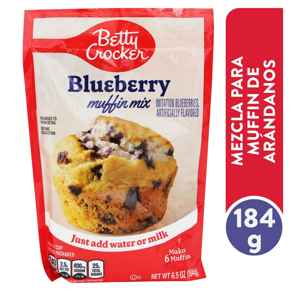 Mezcla Betty Crocker blueberry muffin mix - 184 g