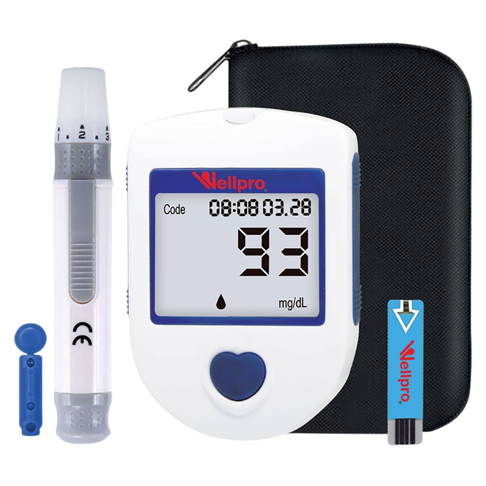 Sensor Wellpro glucometro 10 tirras reactivas-Precio indicado por medidores presion