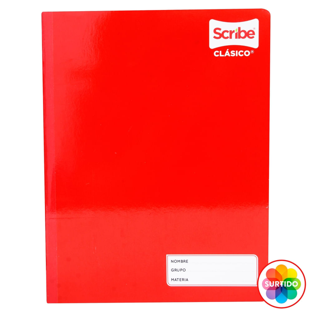 Cuaderno Scribe Clasico Cosido Rayado 100 hojas