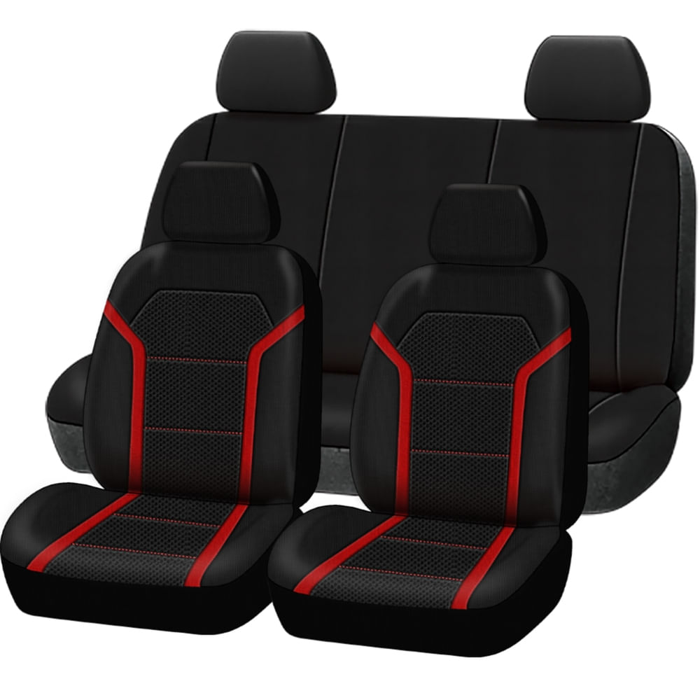 Funda Para Asiento Ad Negro y Rojo