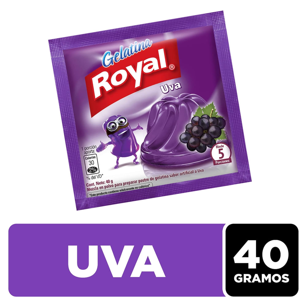 Gelatina Royal Sabor Uva - 40g