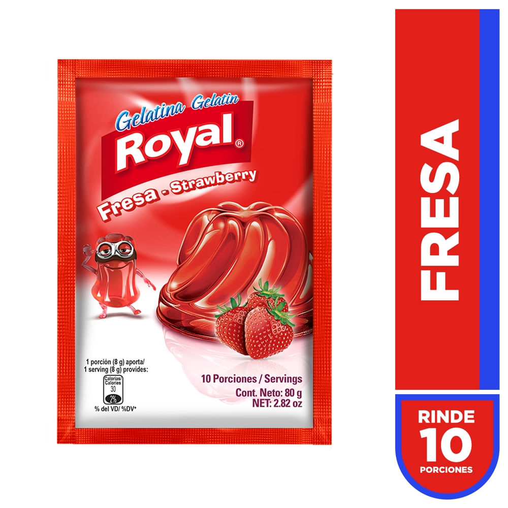 Gelatina Royal Sabor Fresa - 80g