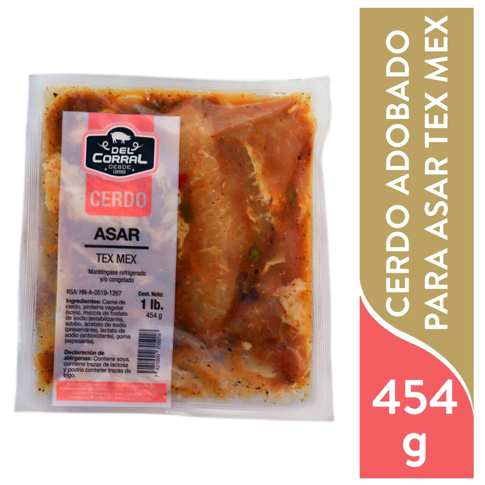 Carne De Cerdo Para Asar Del Corral Tex Mex Fresco Empacado - Precio Indicado Por Libra