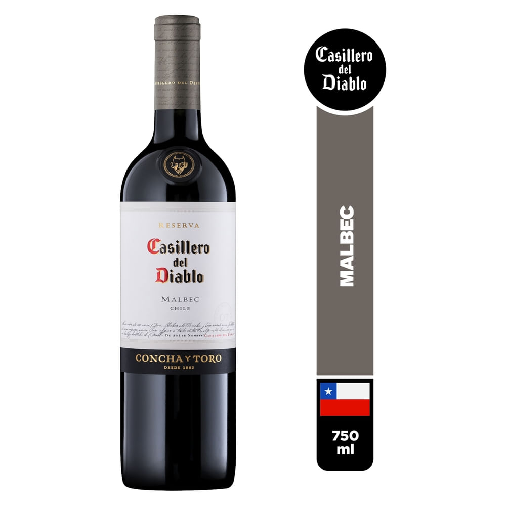 Vino Casillero Del Diablo Malbec- 750 ml
