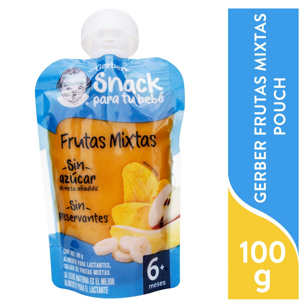 Colado Gerber Frutas Mixtas Bolsa 100 g