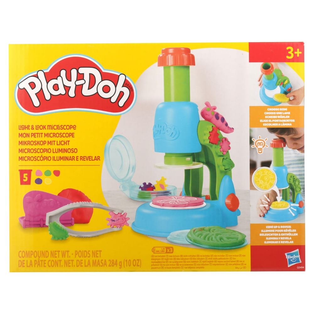 Set de plastilina Play Doh microscopio luminoso
