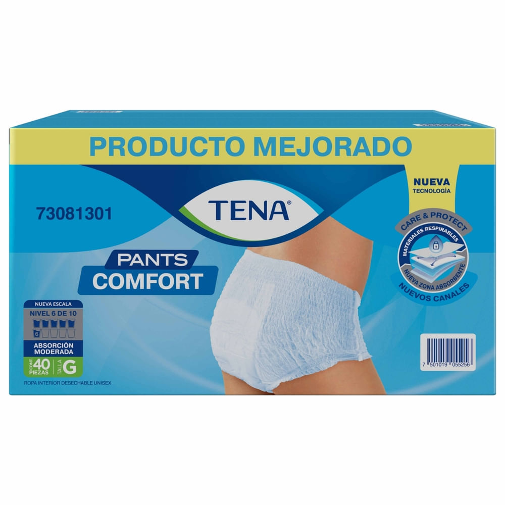 Pañal para adulto Tena pants comfort talla G - 40 Uds-Precio indicado por panal incont/moderad