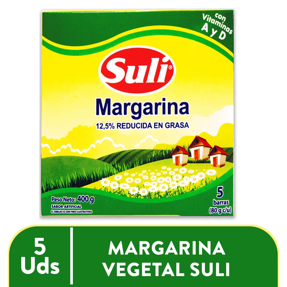 Margarina Suli 12.5% Reducida En Grasas 5 Uds - 400 g
