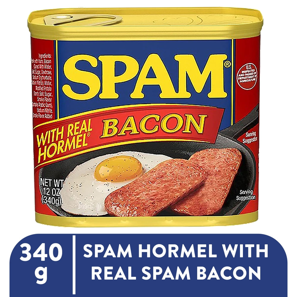 Carne enlatada Spam Hormel con bacon - 340 g