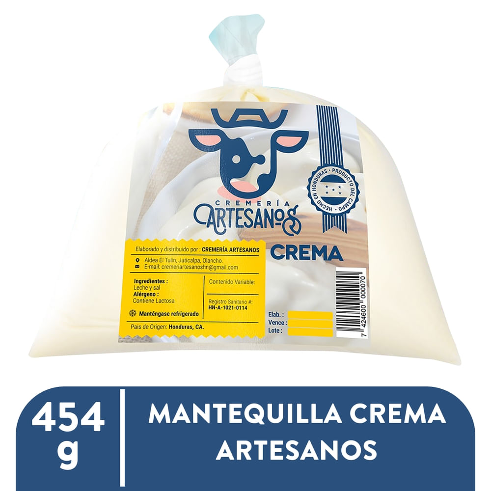 Mantequilla Crema Artesanos - 454 g