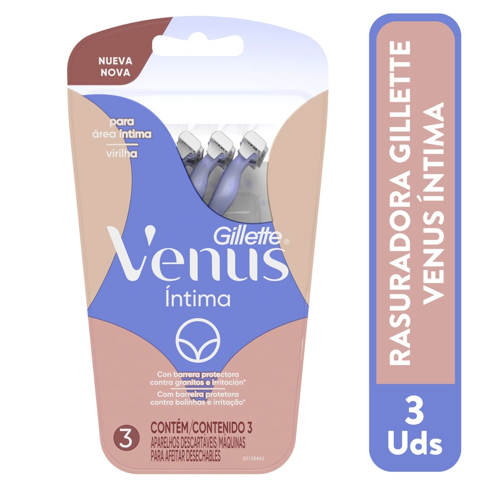Rasuradora Gillette Venus Intima 3 Und