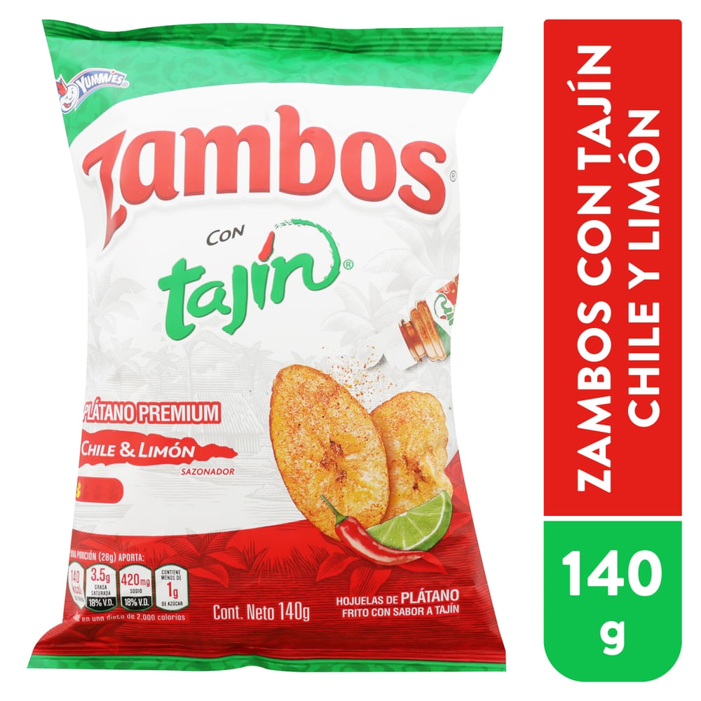 Zambos Platano Con Tajin - 140 g