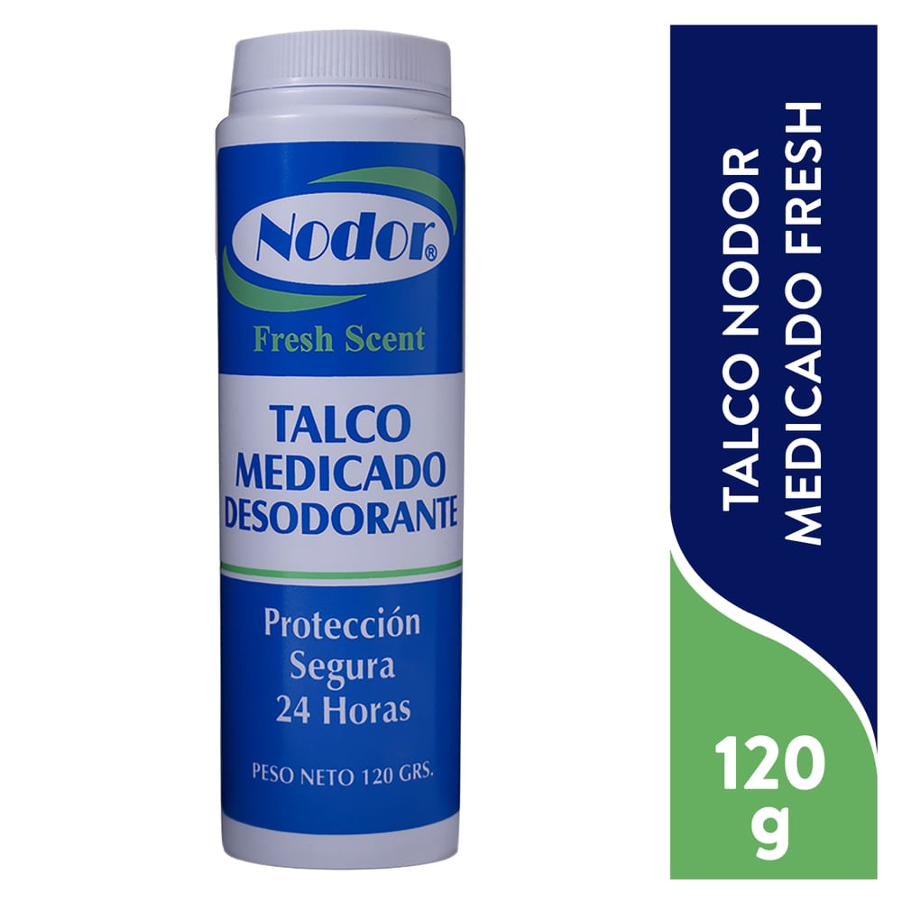 Talco Nodor Medicado Fresh - 120 g-Precio indicado por talco p/pies otc