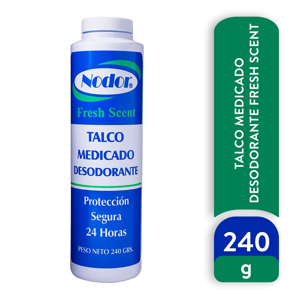 Talco Nodor Medicado Fresh - 240 g-Precio indicado por talco p/pies otc