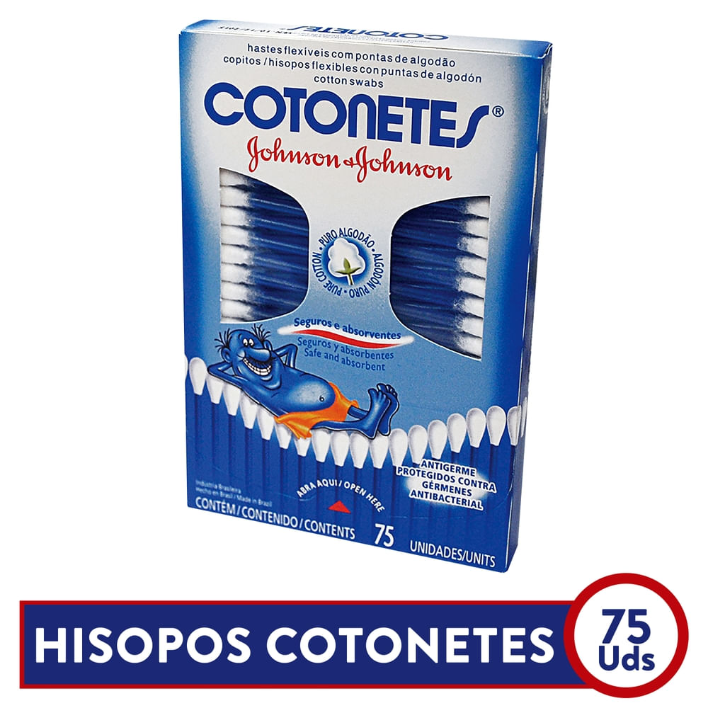 Johnsons Hisopos Caja 75 Unds-Precio indicado por hisopo 50/100 und