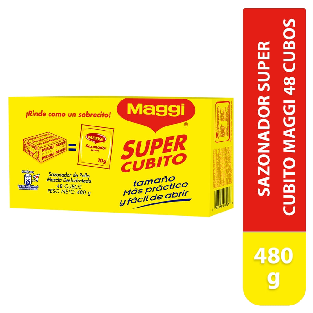 Sazonador Super Cubito MAGGI 10g 48 Unidades