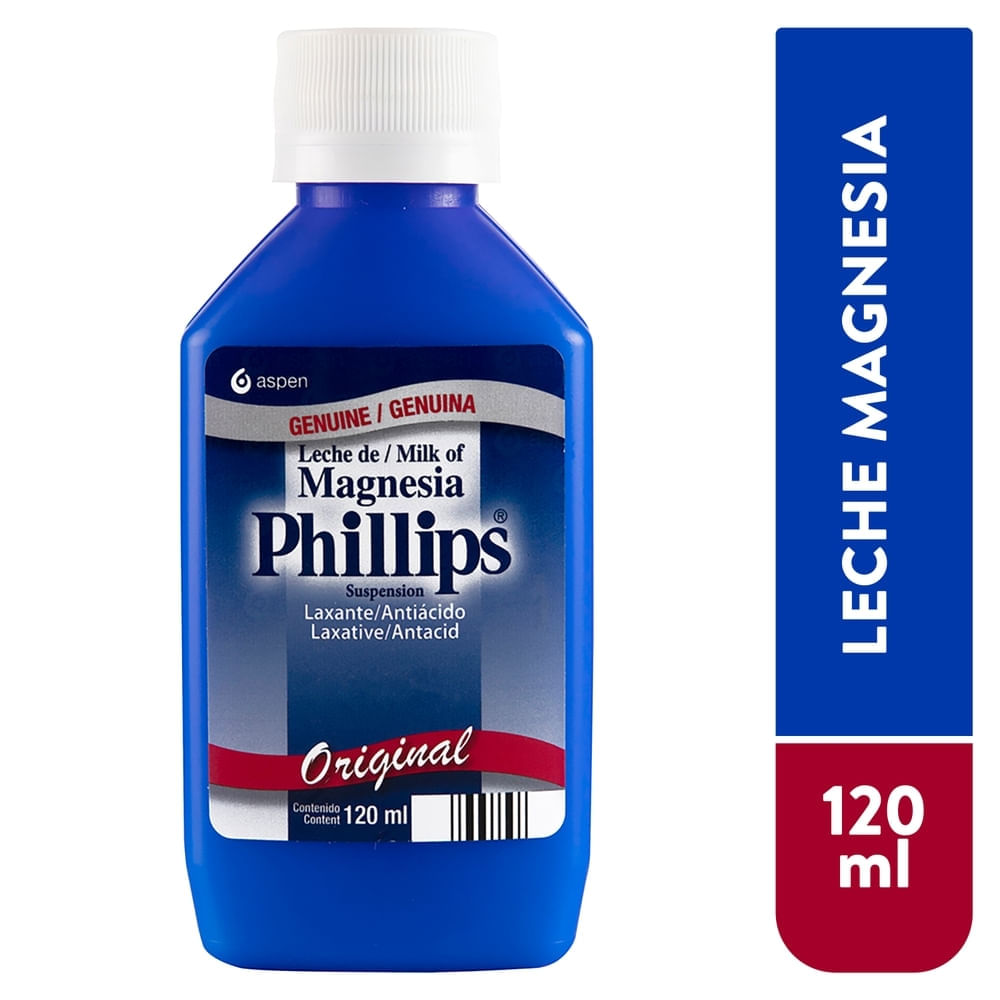 Leche De Magnesia Phillips Original - 120ml-Precio indicado por antiacido liquidos