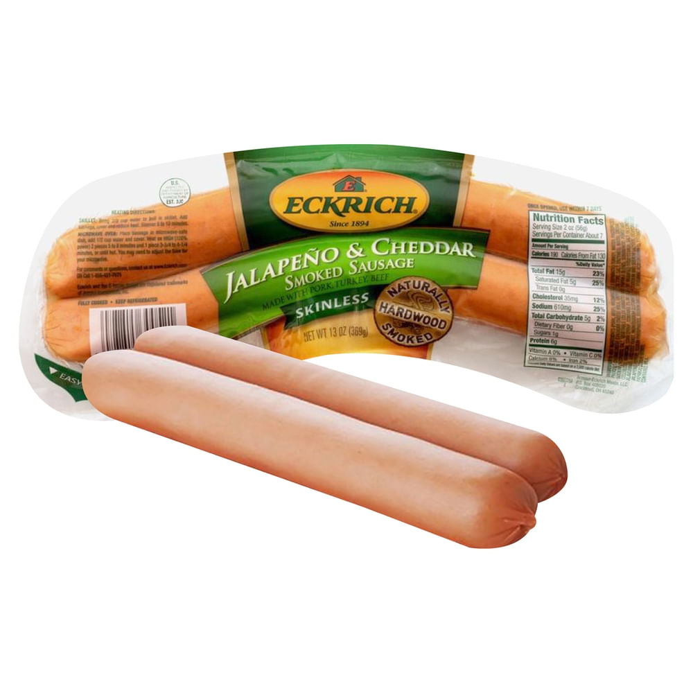 Salchicha Eckrich Jalapeño Cheddar - 397 g