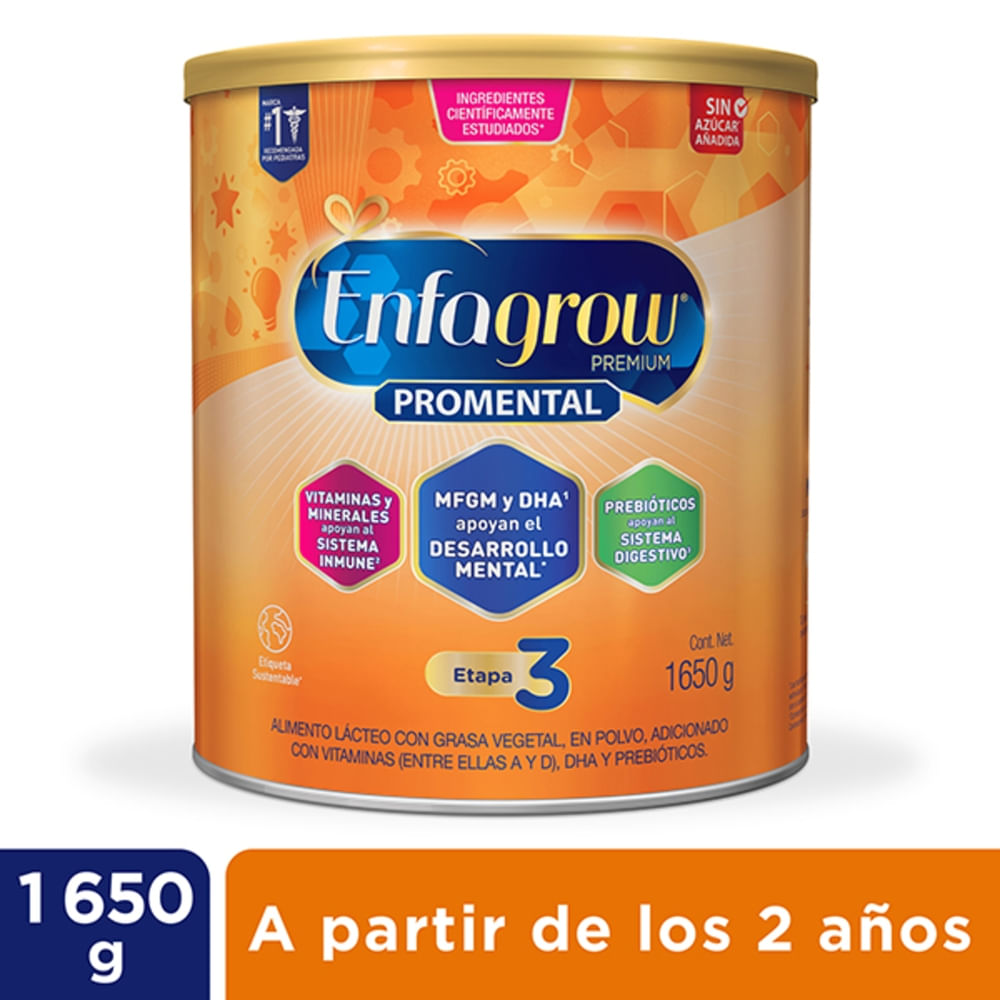 Fórmula para bebé Enfagrow promental etapa 3 - 1650 g-Precio indicado por form inf etapa 3