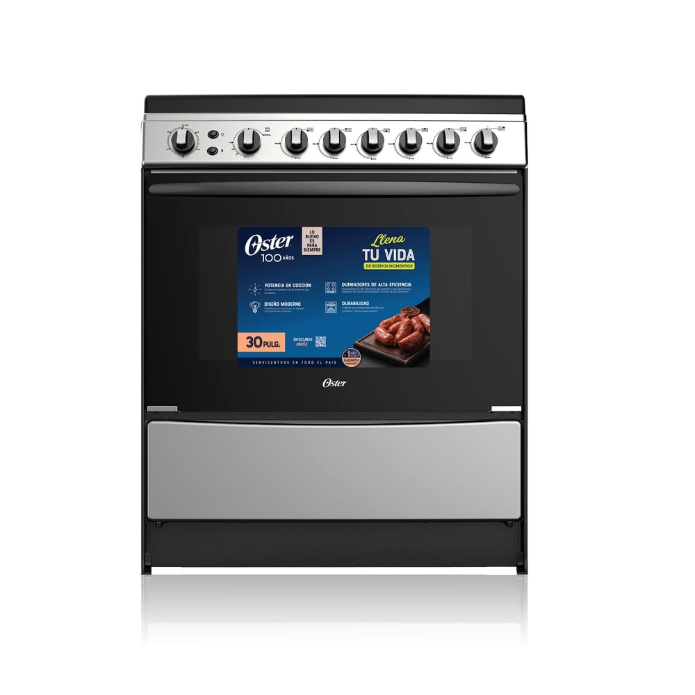 Estufa de gas Oster OS GSGN30SSIC 6 quemadores