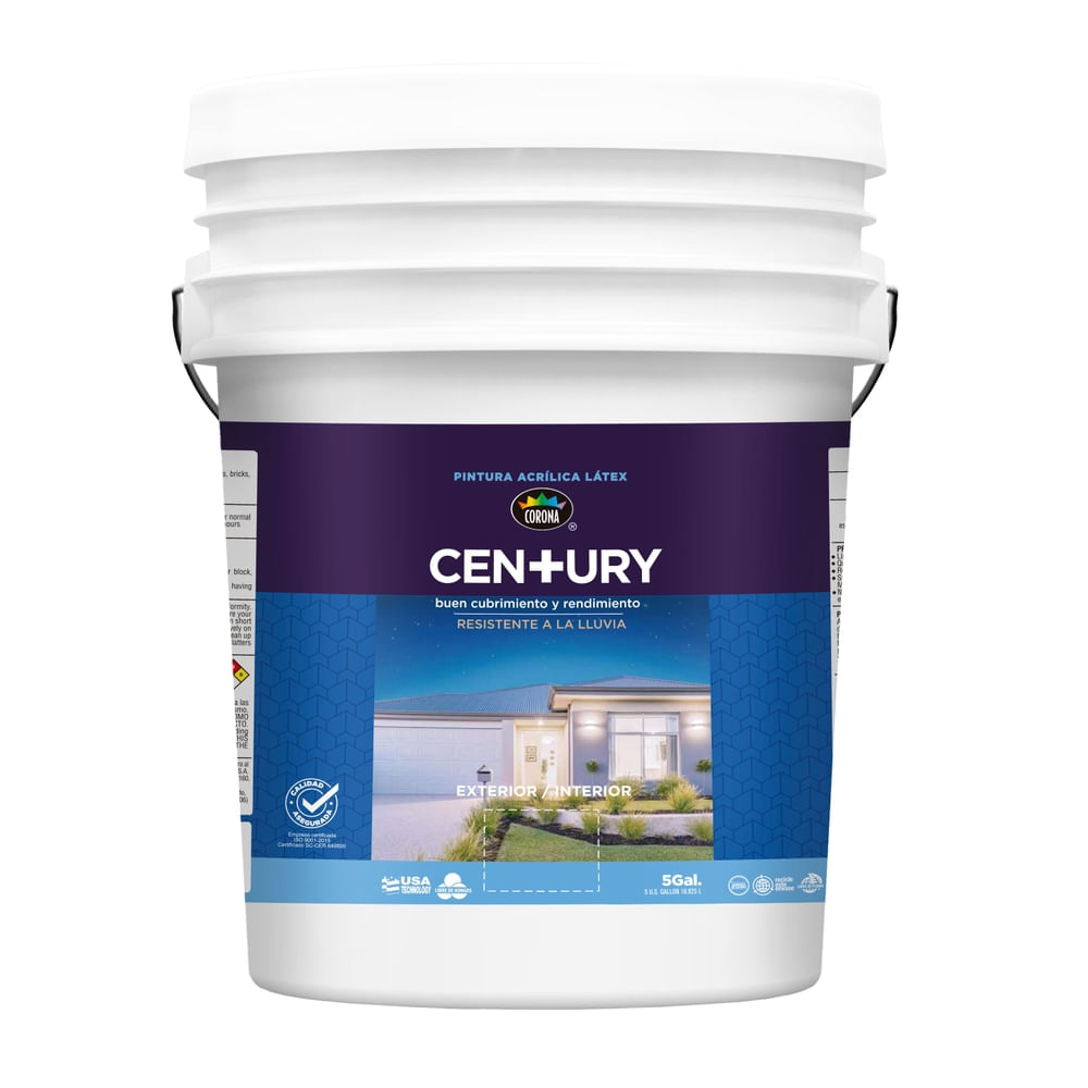 Pintura Century Latex Azul Cielo - 5 gal