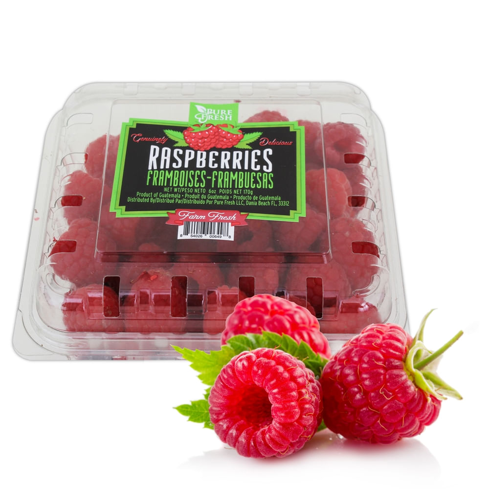 Fresa Frambuesa y Moras Roja Pure Fresh  - 6 onz