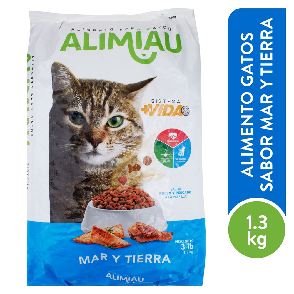 Alimento Alimiau Para Gatos Mar Y Tierra  - 3000 g