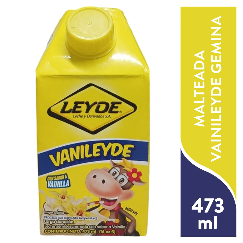 Bebida saborizada Leyde sabor vainilla Gemina - 473 ml