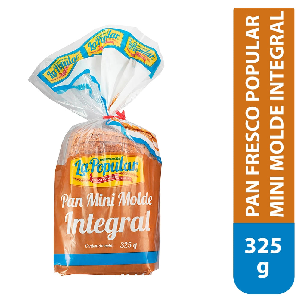 Pan La Popular Fresco Mini Molde Integral - 325 g