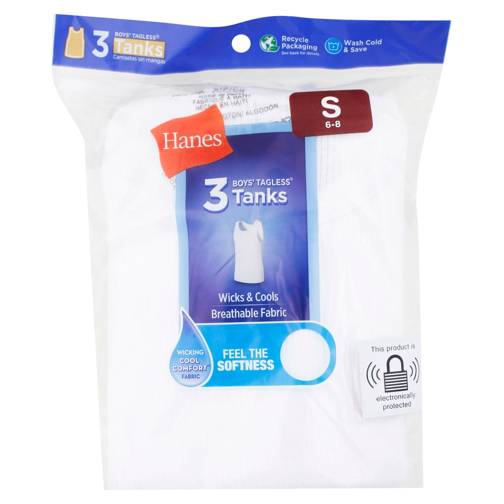 Ropa Interior y Pijamas De Niños Hanes P3 Camiseta Tirants Nino Hanes Blanco s